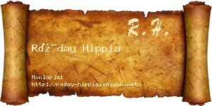 Ráday Hippia névjegykártya